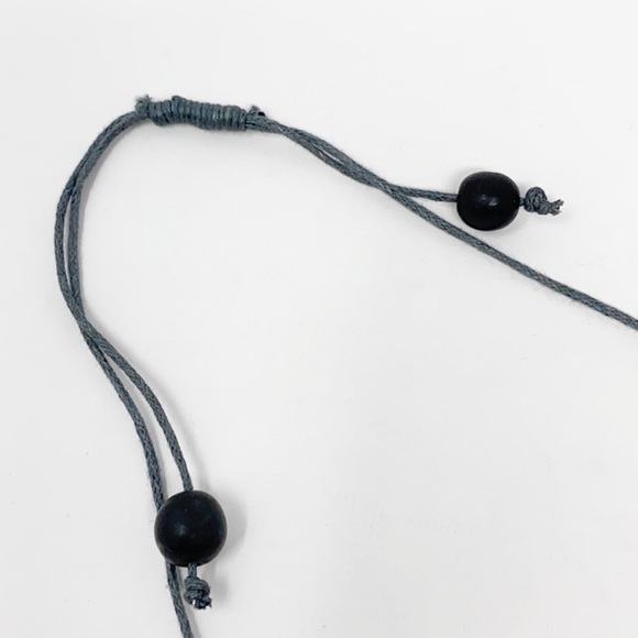 Suzie Blue Grey and White Marble Beaded Necklace - Picture 6 of 6